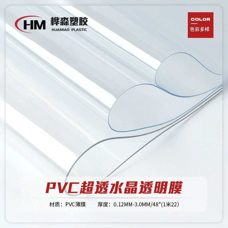 Оптовая продажа в наличии ПВХ ультра прозрачная пленка высокопрозрачный Настольный коврик мягкое стекло клей малотоксичность мягкий багажный плащ пленка