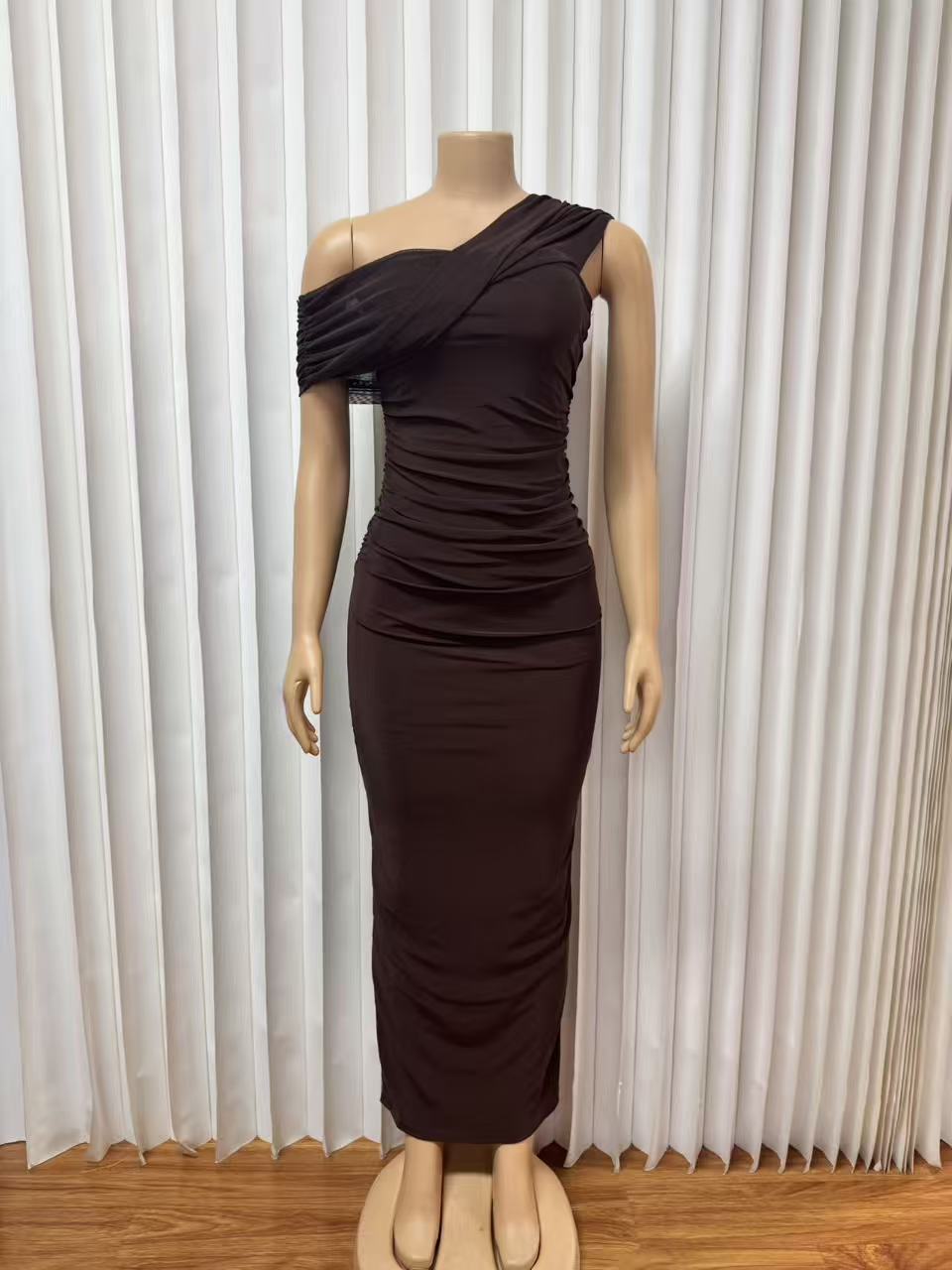 Summer Sexy Elegant Backless Slit High Waisted Evening Dress For Women Style Banquet Dress_ecoleips.com