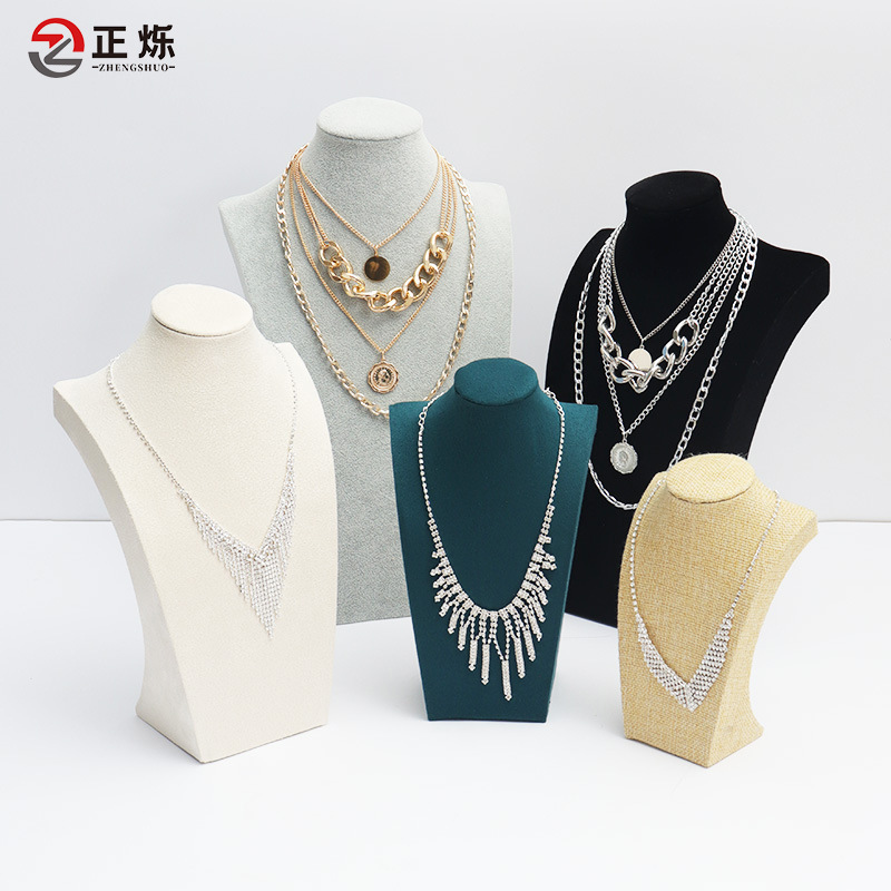 Necklace display rack portrait model jewelry rack neck mold counter display props necklace rack jewelry display neck