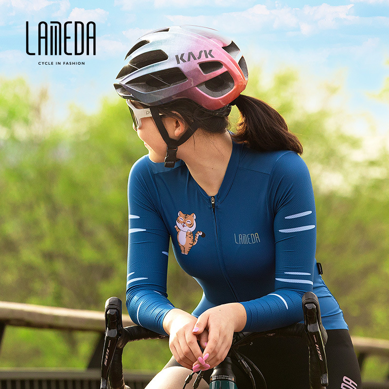 兰帕达新款夏季专业竞技版户外骑行服山地自行车透气快干长袖上衣