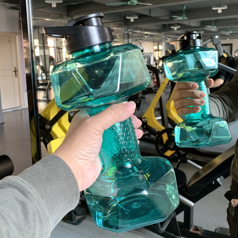 Gran capacidad de 2.5L taza de gimnasio creativa hervidor deportivo de agua taza espacial de plástico portátil para hombres taza a prueba de fugas de agua