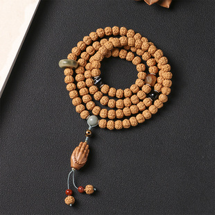Selected Original Bodhi Small King Kong Bodhi Running Ring Sandalwood Wood Carving Bergamot Hand 108 Literary Play Buddha Bead Handstring