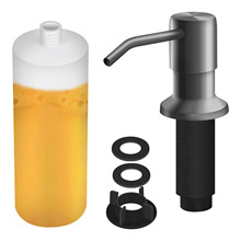 不锈钢洗碗池皂液瓶 洗手液皂液机给皂器厨房水槽皂液器