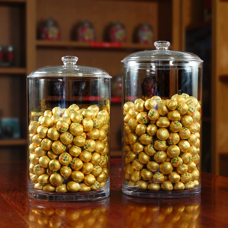 Герметичные банки из пищевого поликарбоната, устойчивые к падениям, взрывозащищенные питательные сухие продукты, банка для хранения морепродуктов, коммерческий дисплей, банка для чая