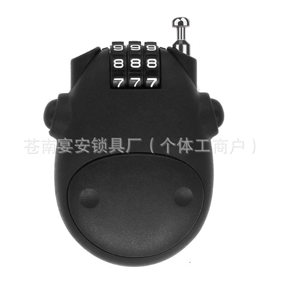 Steel Wire Lock Password Lock Padlock Outdoor Helmet Lock Suitcase Rope Lock Household Waterproof and Rust-Proof Bicycle Lock