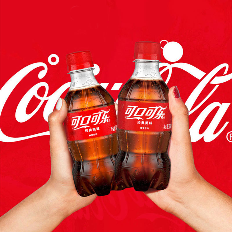 Coca-Cola 300ml*12 bottles full box Sprite Fanta fruit orange mini bottles wholesale Internet celebrity soda drinks