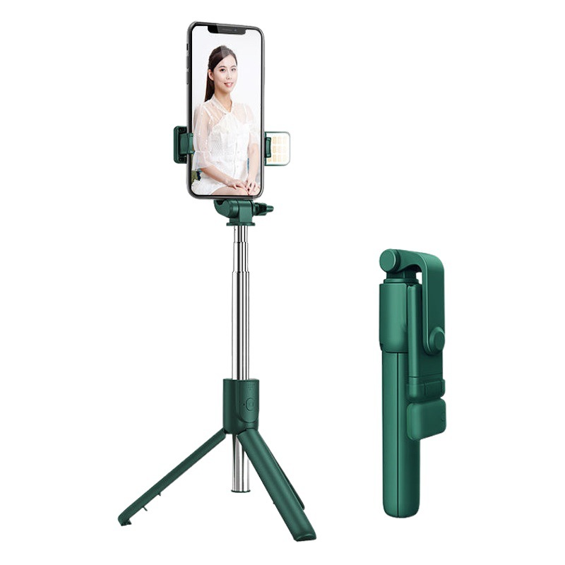 Palo de selfie antivibración, soporte para transmisión en vivo desde el teléfono móvil, trípode con luz de relleno extensible, estabilizador de mano para tomar fotografías, herramienta universal para transmisión en vivo.