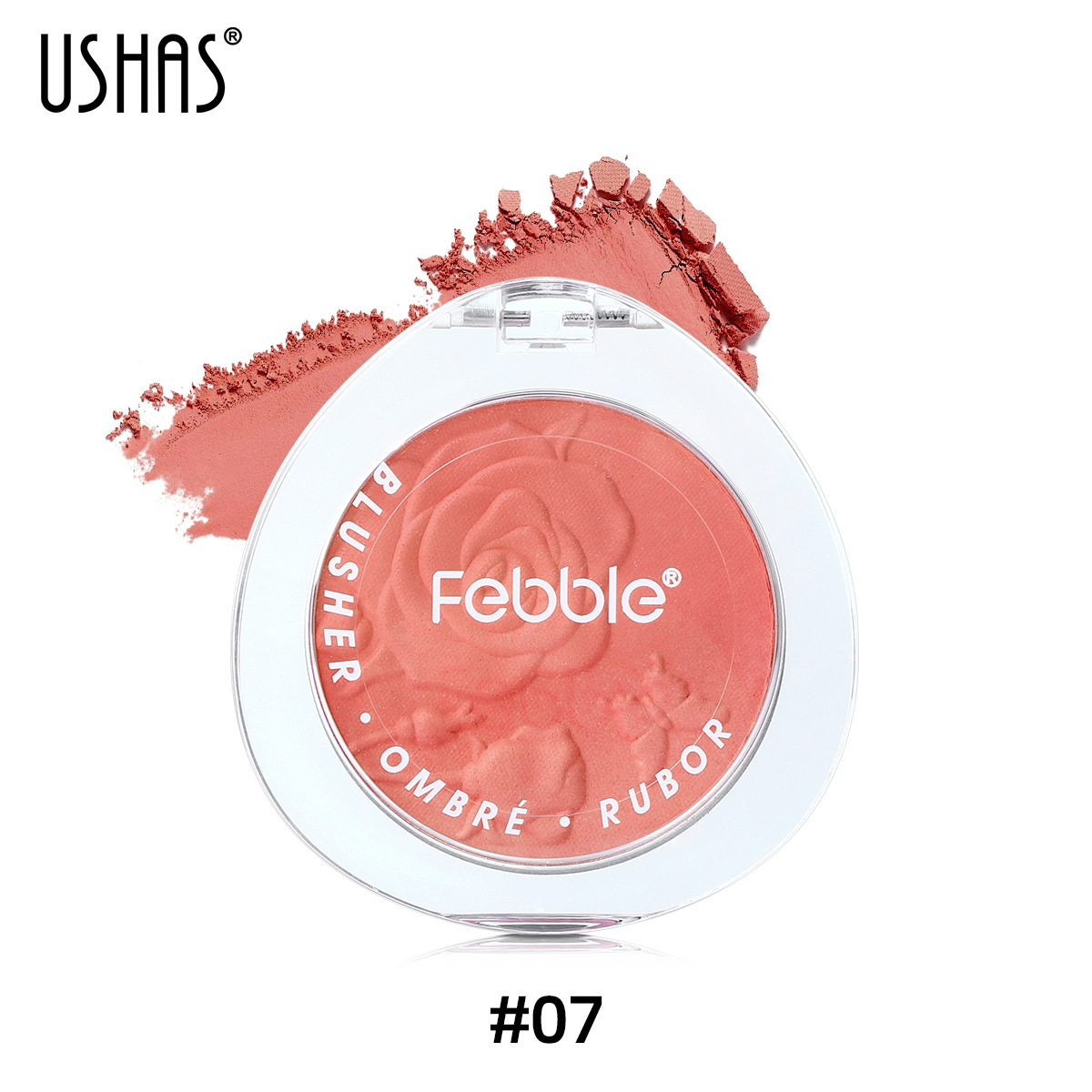 USHAS Cross-border Amazon venta caliente rubor impermeable de larga duración ES4213 rubor degradado