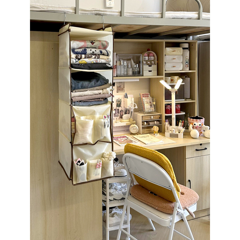 Ly ly Door bed wardrobe rack hanging storage bags for clothes lingerie socks hanging bags for bags for laid goods under women 3