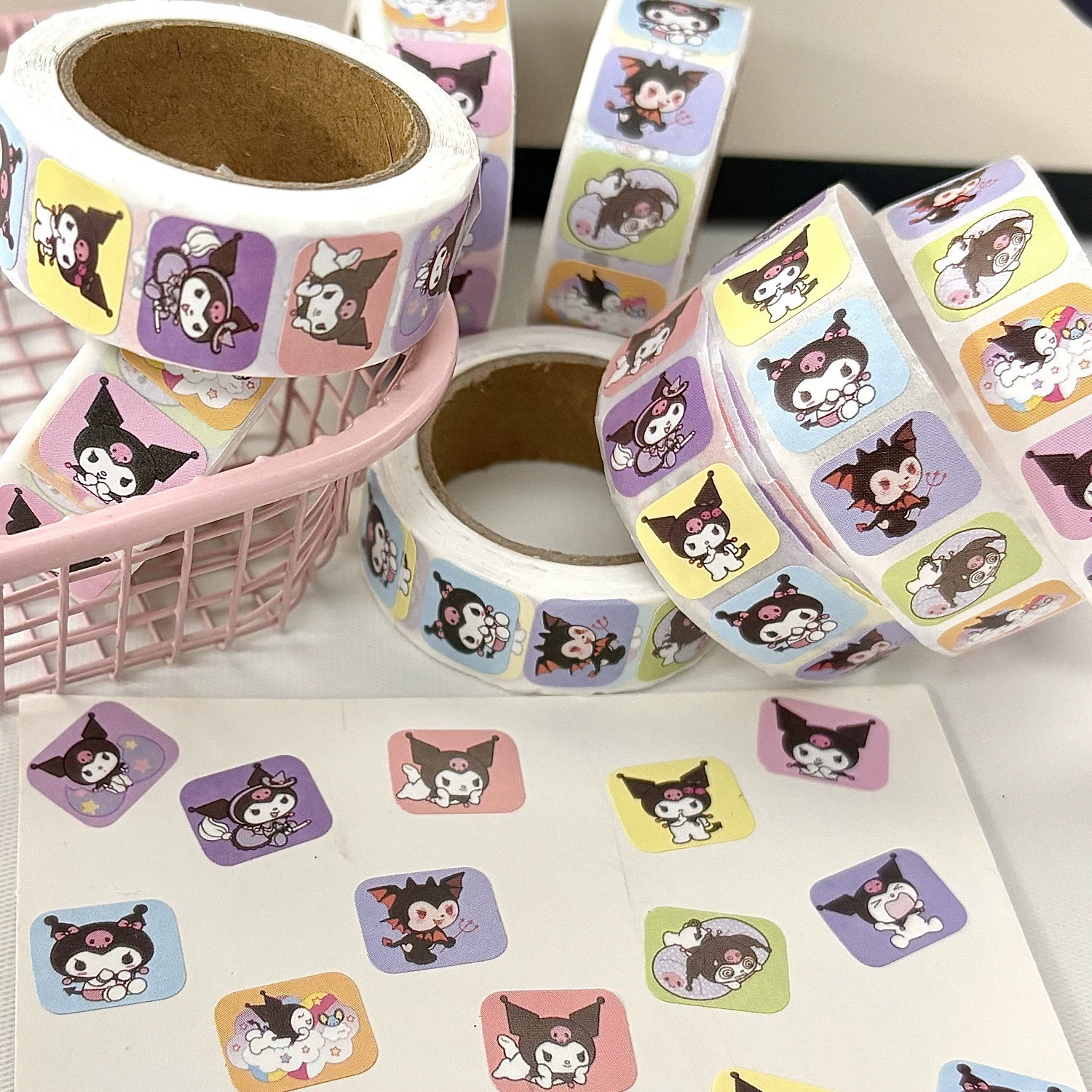 Наклейка-декор для DIY Sanrio Kulomi высокоценной мультяшной ручной учётной записи школьной ленты