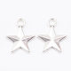 DIY jewelry accessories retro alloy smooth star pendant zakka wholesale factory direct 1554