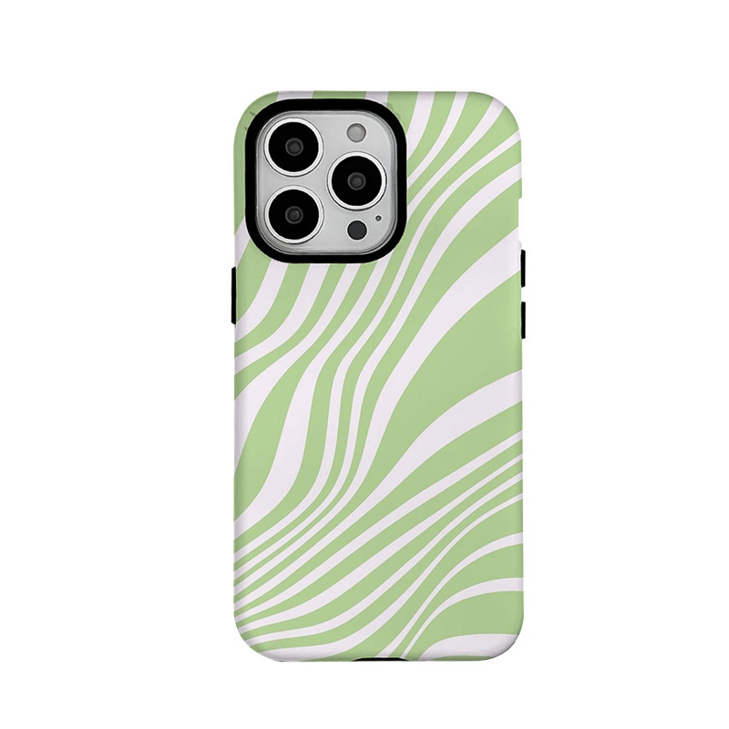 フィルム磁気吸引 2-in-1 つや消しラインストライプ携帯電話ケース Apple 15PRO/13PRO/14 外国ドロップシッピングに適しています|undefined