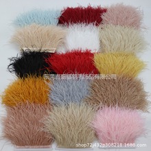 批发鸵鸟毛羽毛布边10-15厘米舞台表演服装辅料羽毛花边布条