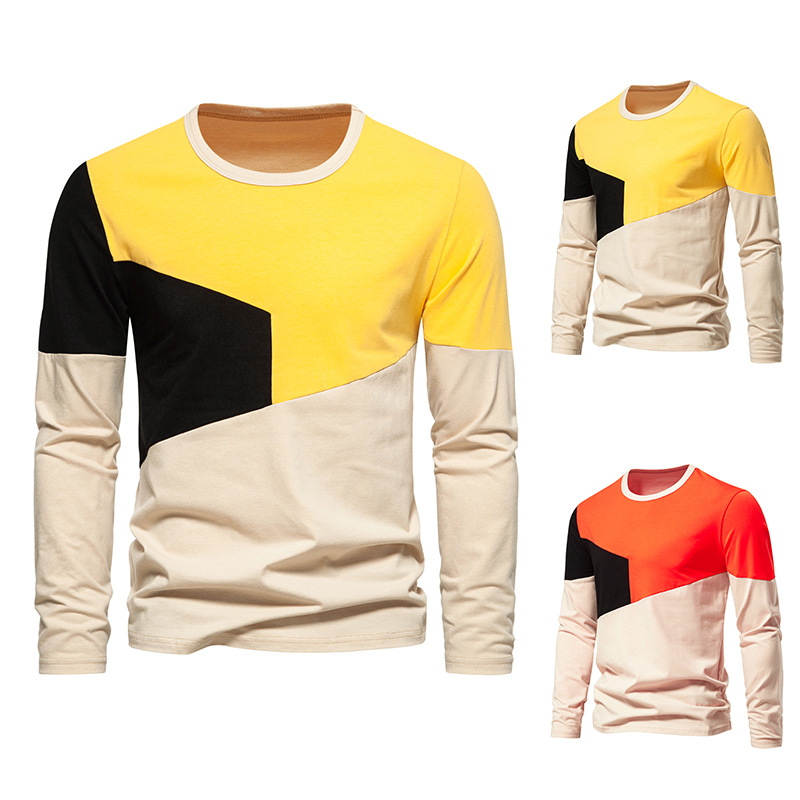 boy 2025 Cross-Border Trade Men's Long Sleeve Casual Fashion Round Neck Autumn Winter European And American T-Shirt_voghion.com