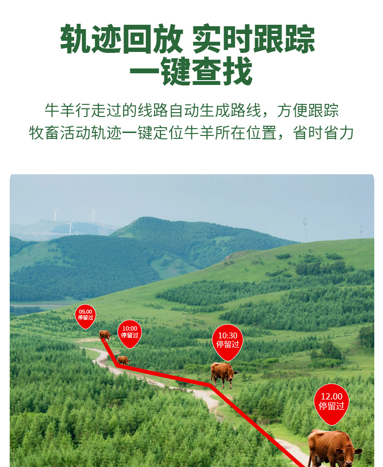 Mongolian Cattle and Sheep Tracker Waterproof Gps Tracker for Mountainous Areas with Solar Power, Popular for Cross-Border Use