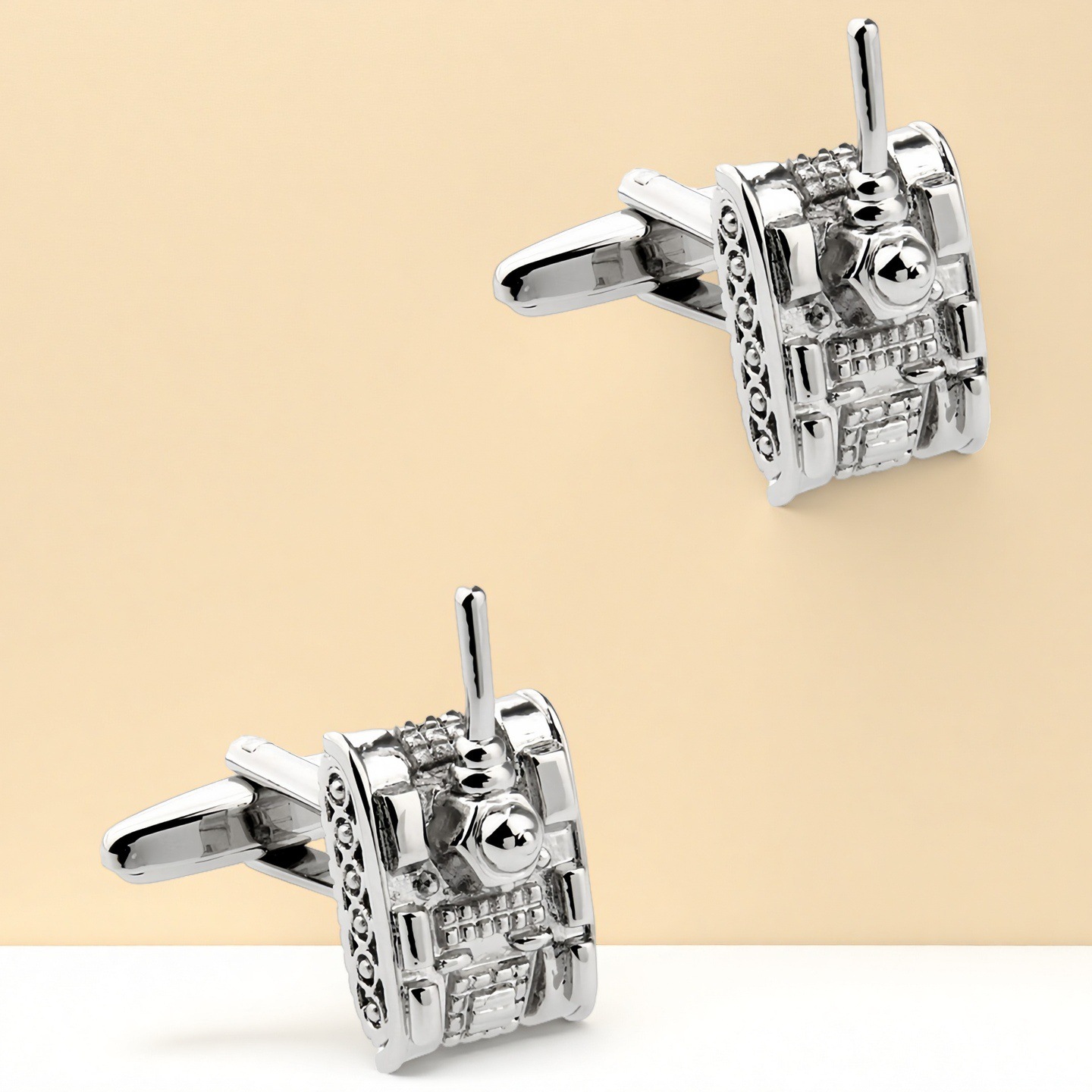 High Quality French Cufflinks Cuff Cuffs Men's cufflinks Traffic Military Cufflinks Tank Styled Cufflinks