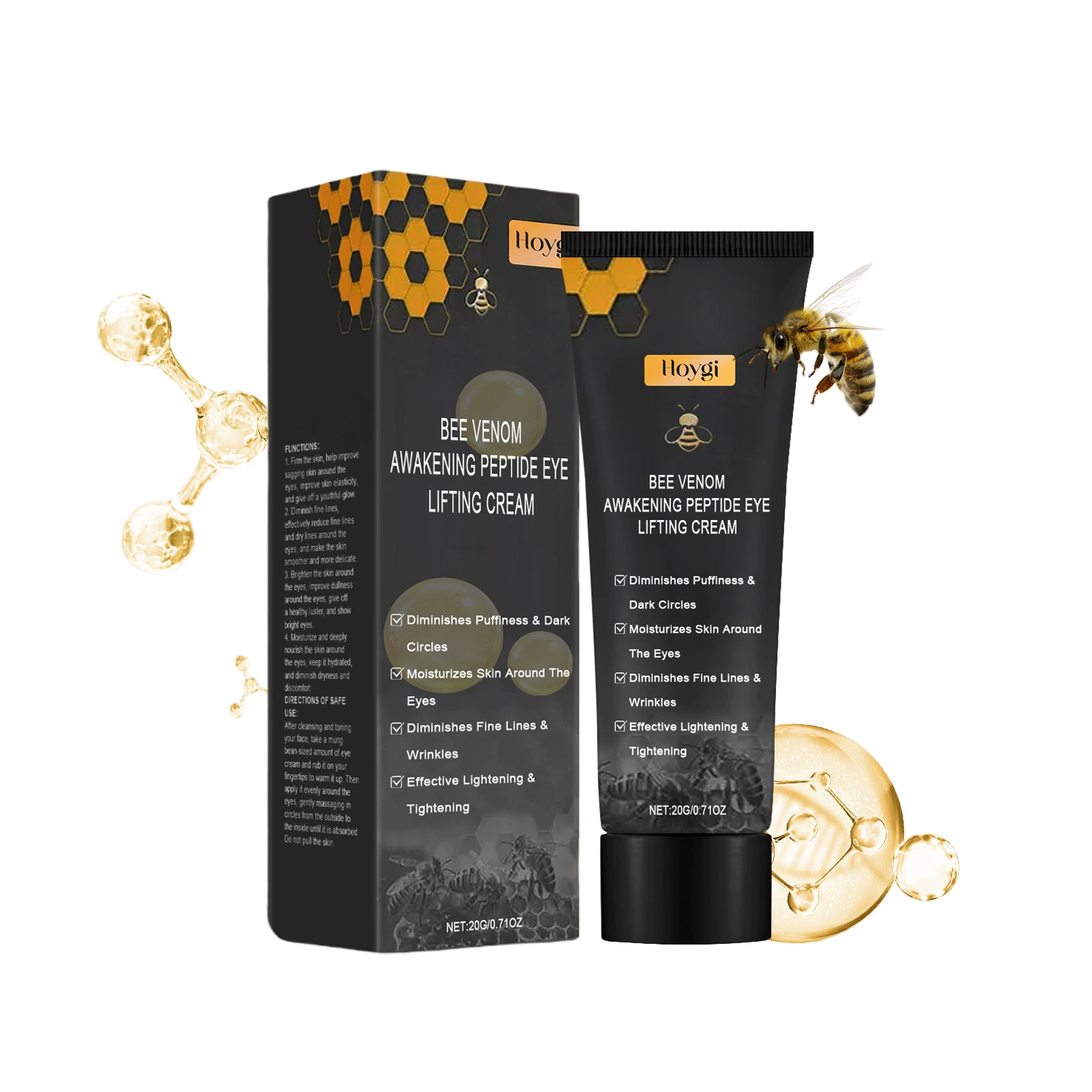 S smoothing eye cream HOYGI, увлажняющий осветляющий питательный смягчающий тонус для ухода за кожей