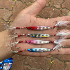 Sea fishing boat mackerel iron plate shiny lure fake lure iron plate lead fish snipe killer 14g 21g 30g 40g