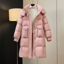 2025新款设计师品牌中长款羽绒服女冬轻奢宽松过膝感加厚外套