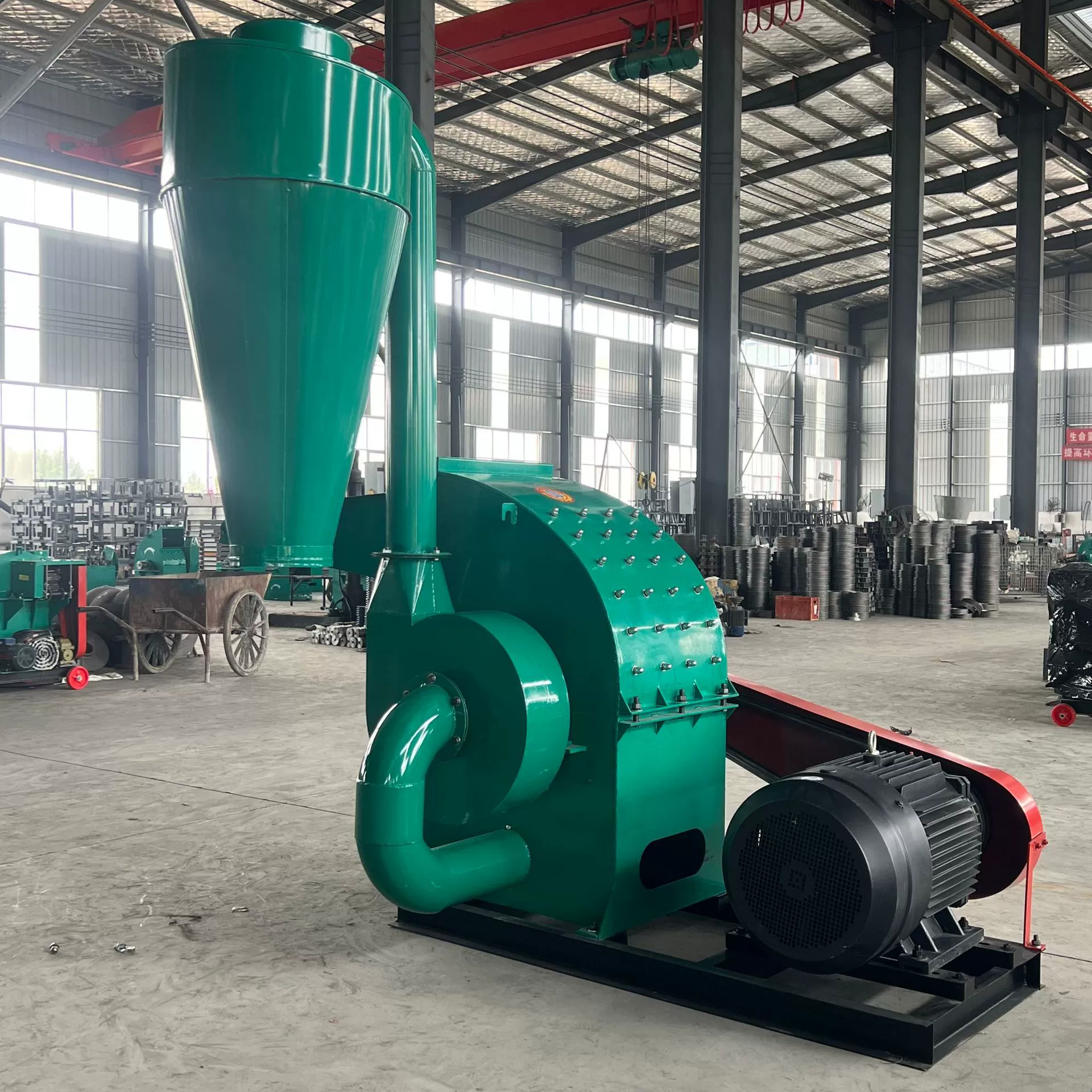 Промышленная молотковая дробилка универсальная для соевого шрота, соломы, чайного жмыха, трехфазная электрическая, для измельчения крупных кусков, включая кокосовую скорлупу