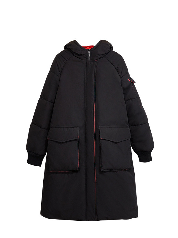 130-320 Plus Size Women's Winter Cotton Outwear 2025 New Slightly Fat mm Reversible Outwear over the Knee Long Outwear