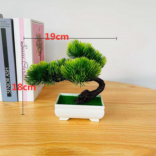 Simulated potted plants simulated welcoming pine small bonsai flower pots small fresh mini bonsai home green plant ornaments