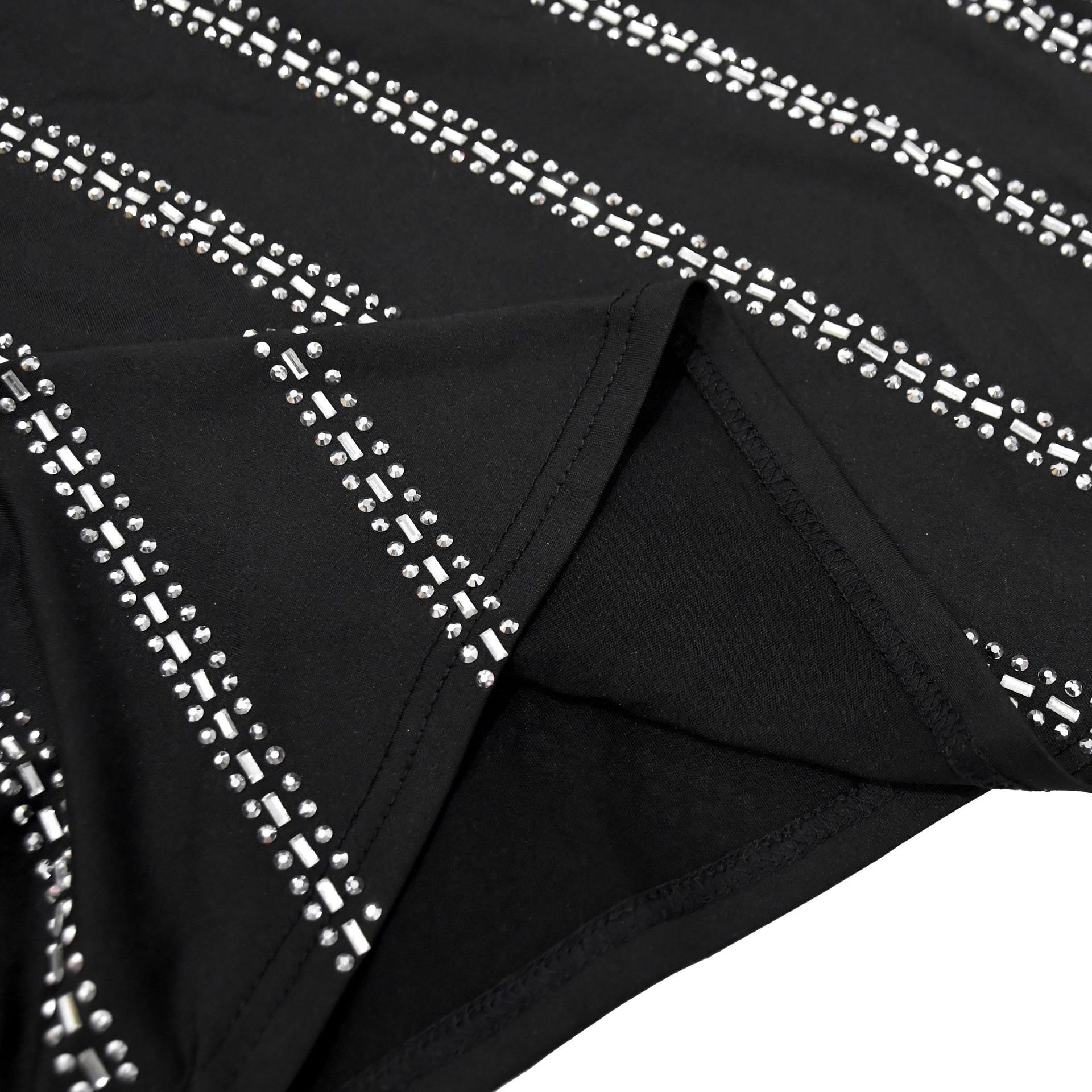 Women Wear Sleeveless Rhinestone Dress Maxi Dress