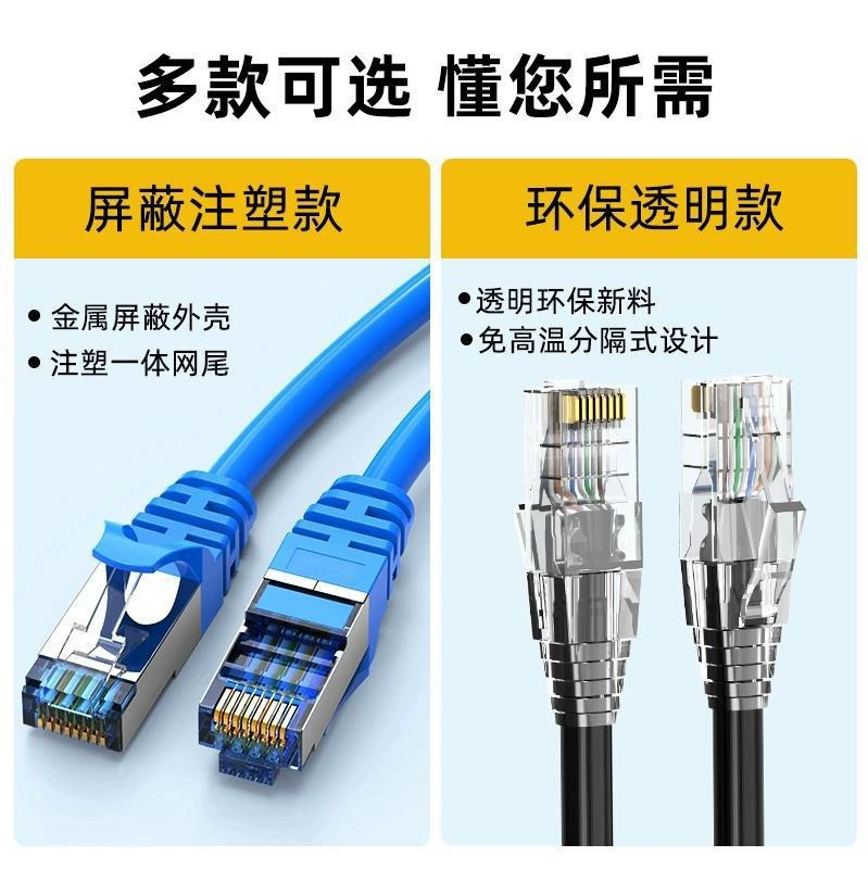 Категория 6 сетевой кабель CAT6 гигабитный домашний инженерный компьютерный широкополосный маршрутизатор 8-ядерная витая пара RJ45 гнездо