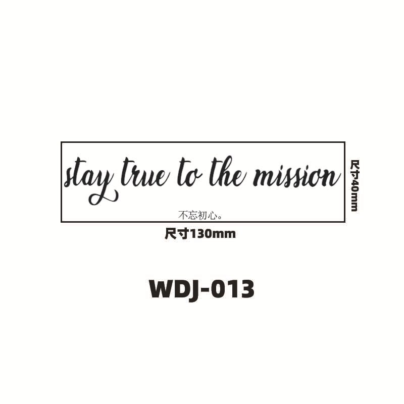 Jugo de hierbas pegatinas de tatuaje letras inglesas pegatinas de tatuaje de clavícula de la mano de espalda alta sensación impermeable a prueba de sudor semipermanente