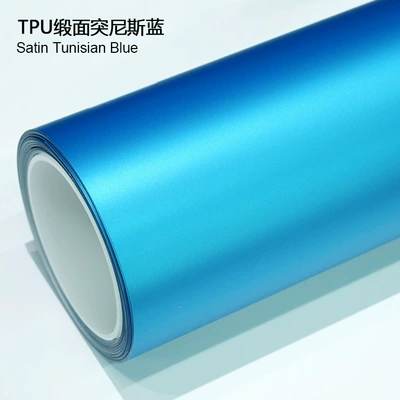Wrap High Stain Resistance Self-Healing, Auto Color Change Film - tpu-satin-tunisian-blue-1524m15m