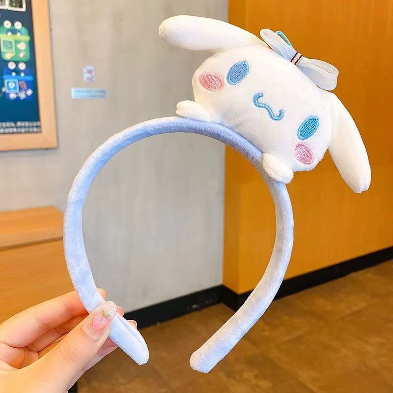 Плюшевые ободки для волос (Sanrio) милый мультяшный аксессуар для волос, мягкий плюшевый помпон, один размер