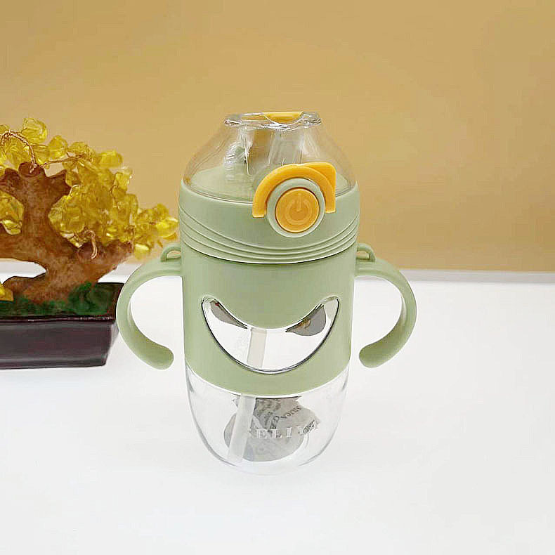 Seliya 2678 niños de paja taza de plástico para beber taza Correa deportes hervidor portátil kindergarten taza de agua