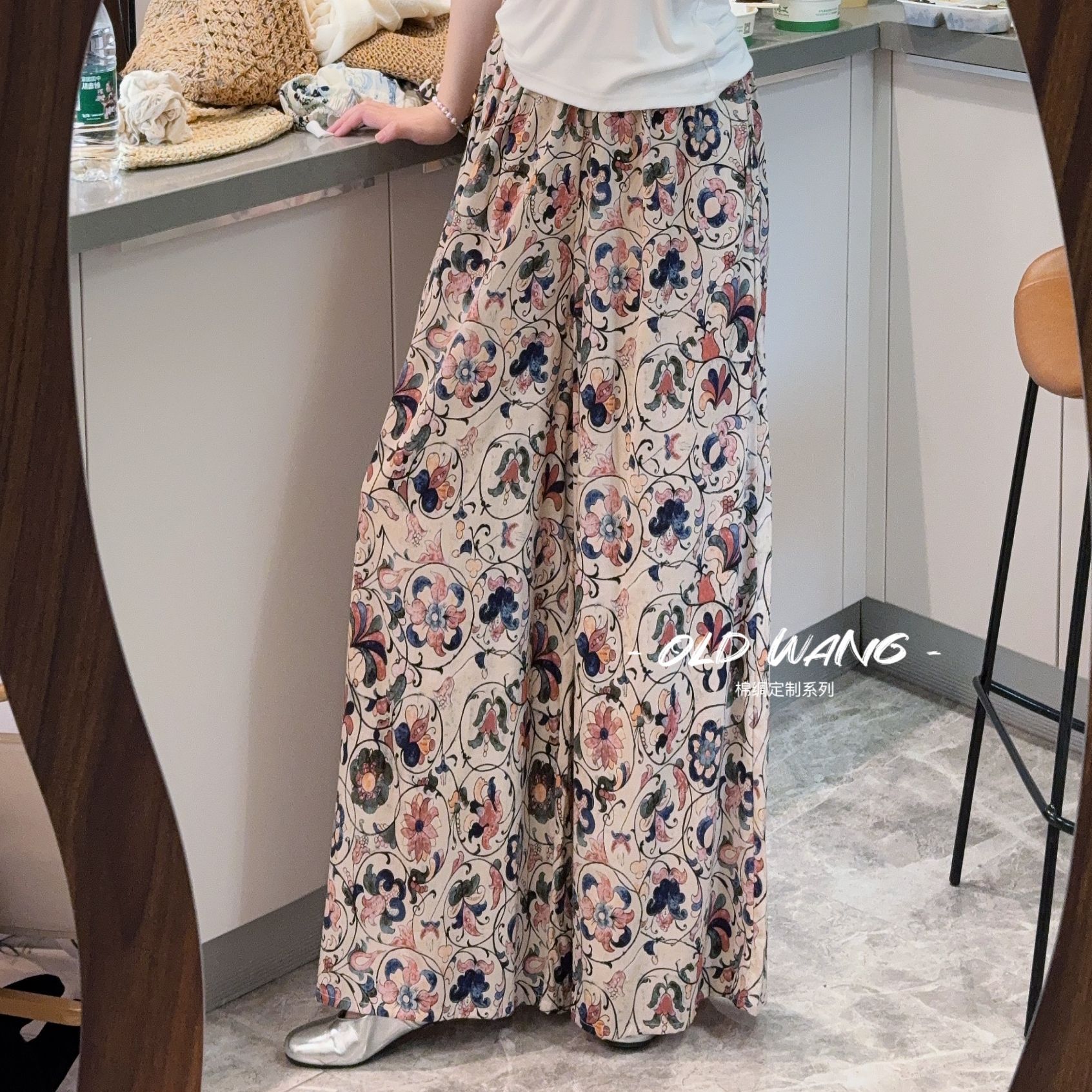 [Algodón] mujer verano 2024 cintura alta versátil retrógrada delgada una falda de busto