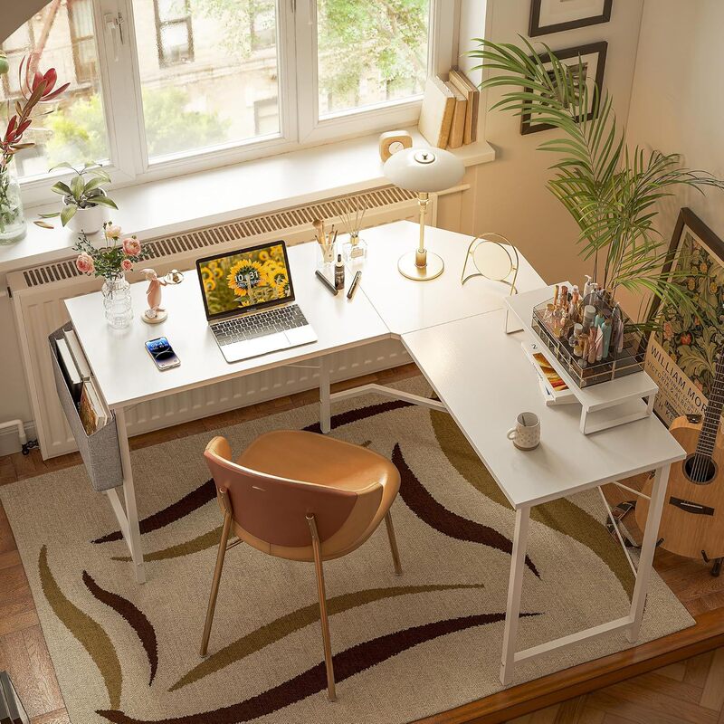 Modern Simple Study Desk Computer Desk Home Desk Bedroom L-shaped Desk Amazon Cross-border Foreign Trade Hot Selling