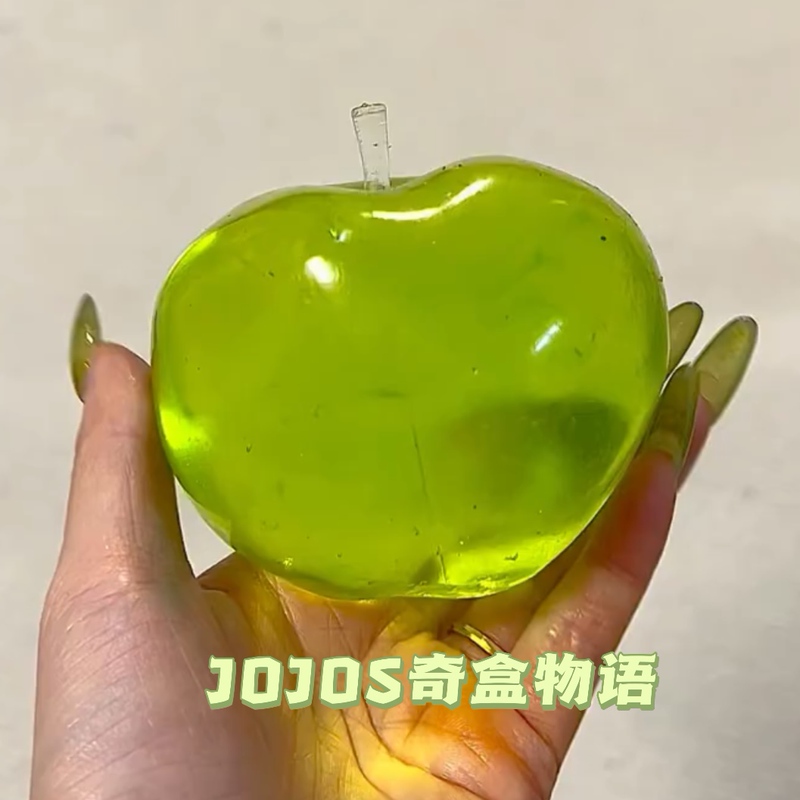 Green Apple Squishy Green Tea Soda Squishy Shapeable Slow Rebound Maltose Ball Hand Sucking Stress Relief Toy