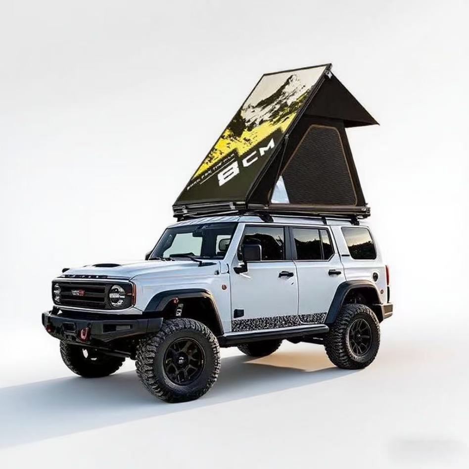 Ultra-Thin Roof Tent 8cm Thin Aluminum Alloy Fully Automatic Hard-Shell Sunshade Outdoor Folding Camping Car Tent