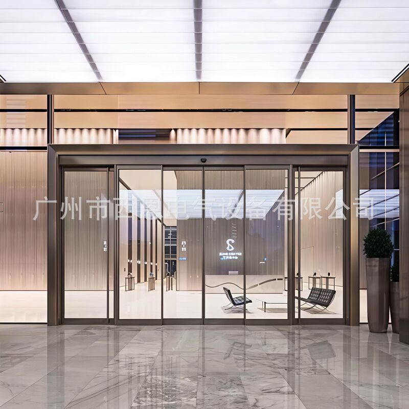 Shopping Mall Entrance Sensor Door Automatic Sliding Sliding Glass Door Can Be Customized by the Factory High-End Electric Sliding Door