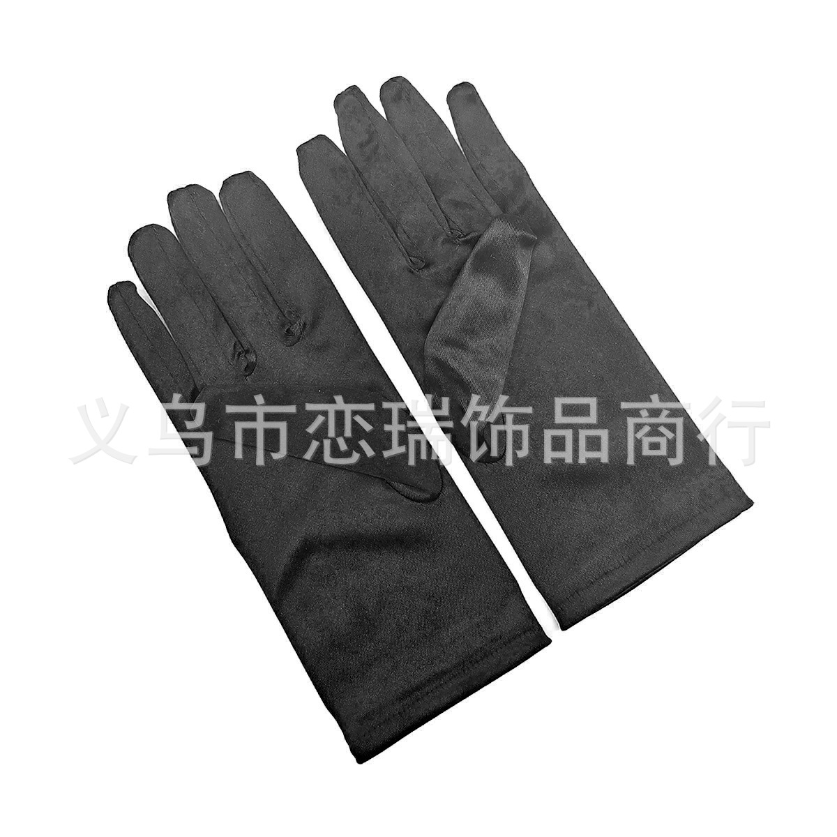 Vestido de color sólido guantes satin guantes de novia guantes de Halloween maquillaje fiesta damas guantes cortos