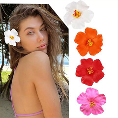 クロスボーダー10センチのハイビスカスの髪飾りハワイの花のヘアピン休暇旅行の卵の花のヘアピン女子の結婚式の花