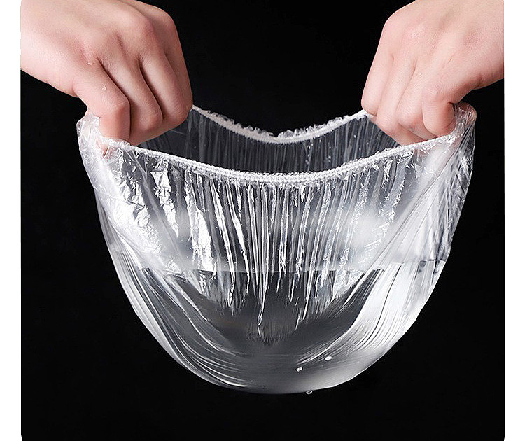 Disposable plastic stretch film home-use food grade plastic stretch film thickened PE fresh-keeping cover sealing bowl cover wholesale