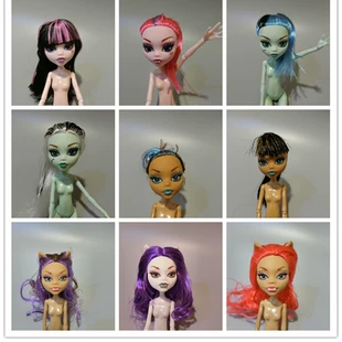 Monster High doll head, multi‑style replacement, approx. 5 cm, assorted hair/face paint