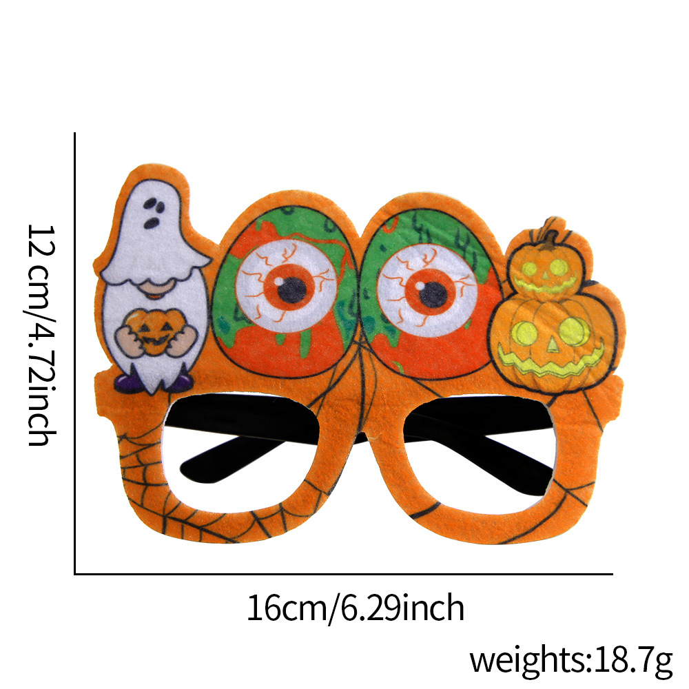 Araña calabaza gafas de dibujos animados Marco de vestir Gafas transfronterizas nuevas gafas de Halloween niños adultos fantasma Festival Fiesta Decoración