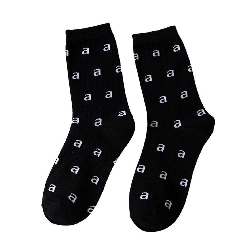 (Cross-border trading), breathable thin spring summer brand knee socks, mid-length