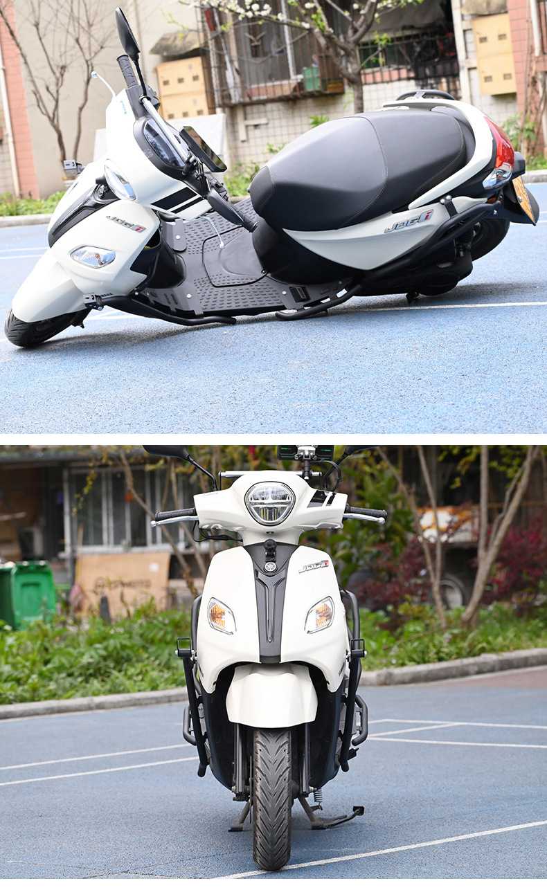 Suitable for Yamaha Qiaoge I125 Bumper with Spotlight Frame Scooter Bumper Front and Rear Fully Surrounded Protective Bumper