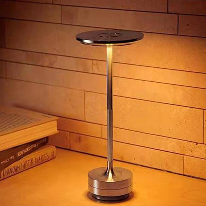 Cross-border rechargeable table lamp hotel cafe bar clear bar romantic atmosphere lamp outdoor camping portable night light