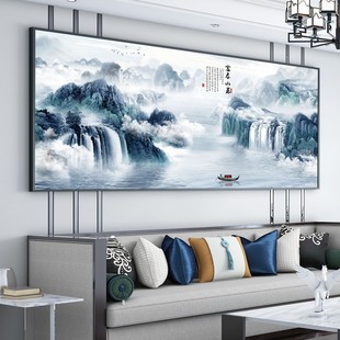 Fuchun Mountain Ju Picture Cross Stitch 2024 New Thread Embroidery Living Room Large Landscape Painting Landscape Chinese Hand Embroidery