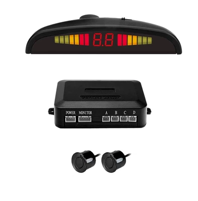 Factory Direct Sales Spot Led Display with Switch 2/4/6/8 Crescent Buzzer Reversing Radar Can Be Customized Cross-Border (Park radarı) - 2-probes