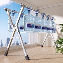 不锈钢折叠晾衣架落地室内外阳台卧室凉衣架家用晾衣杆晒被子神器