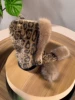 Brown snow hat