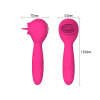 Kelis tongue licking the vibration rod to warm the charging massage stick, silicon gum 10 frequency female use of masturbation stick adult supplies wholesale